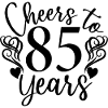 Vive 85 ans 85e anniversaire