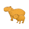 Capybara Family