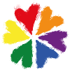 Regenbogenherzblume