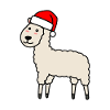 Alpaca Comic Christmas Xmas