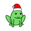 Frog Comic Christmas Xmas