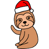 Sloth Comic Christmas Xmas