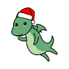 Dragon Comic Christmas Xmas