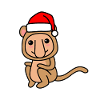 Monkey comic Christmas Xmas