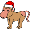 Monkey monkey Christmas Xmas