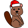 Beaver Comic Christmas Xmas