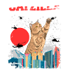 Catzilla Retro Cat Cat Lovers