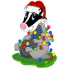 Christmas badger