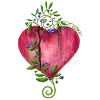 Heart with Flowers