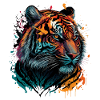 Bunter Tiger