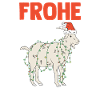 Weihnachts Ziege Frohe Weihnachten