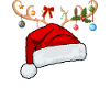 Lettre C bonnet de Noël