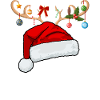 Lettre E bonnet de Noël