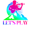 Violin Violinist Retro 80s 90s