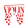 Violin Violinist Valentines Day