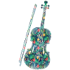 Violin Violinist Tropical Flower