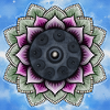 Handpan mit Lotusblume