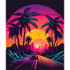 Retrowave Synthwave 80s Design