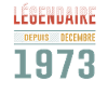Légendaire Depuis Décembre 1973 Anniversaire