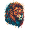 Colorful Lion