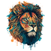 Lion abstrait