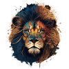 Lion Head Painting