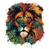 Face of Lion Design