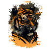 Dangerous Tiger showing Teeth