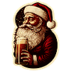 Weihnachtsmann mit Bier