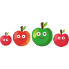Apples,Apple fruit, family, comic