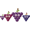 Grapes,grape,wine fruit, family, comic