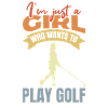 Just a girl playing golf