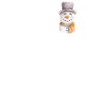 Snowman Face Retro Winter
