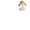 Retro Snowman Head