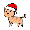 Cat Comic Christmas Xmas