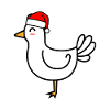 Chicken Comic Christmas Xmas