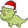 Dinosaure tricératops Noël Noël