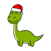 Dinosaure brontosaure Noël Noël