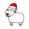 Sheep Comic Christmas Xmas