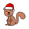 Écureuil Comic Noël Noël