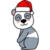 Panda Comic Christmas Xmas