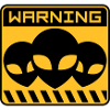 Warning Alien Design Shield
