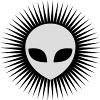 Radiate Alien Head Gray
