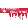 human costume alien quote