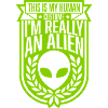 human costume alien quote