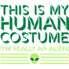 human costume alien quote