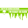 human costume alien quote