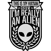 human costume alien quote