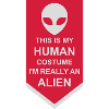 Citation extraterrestre de costume humain