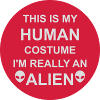 human costume alien quote